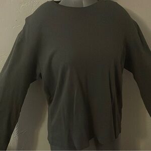 Grey long sleeve shirt
